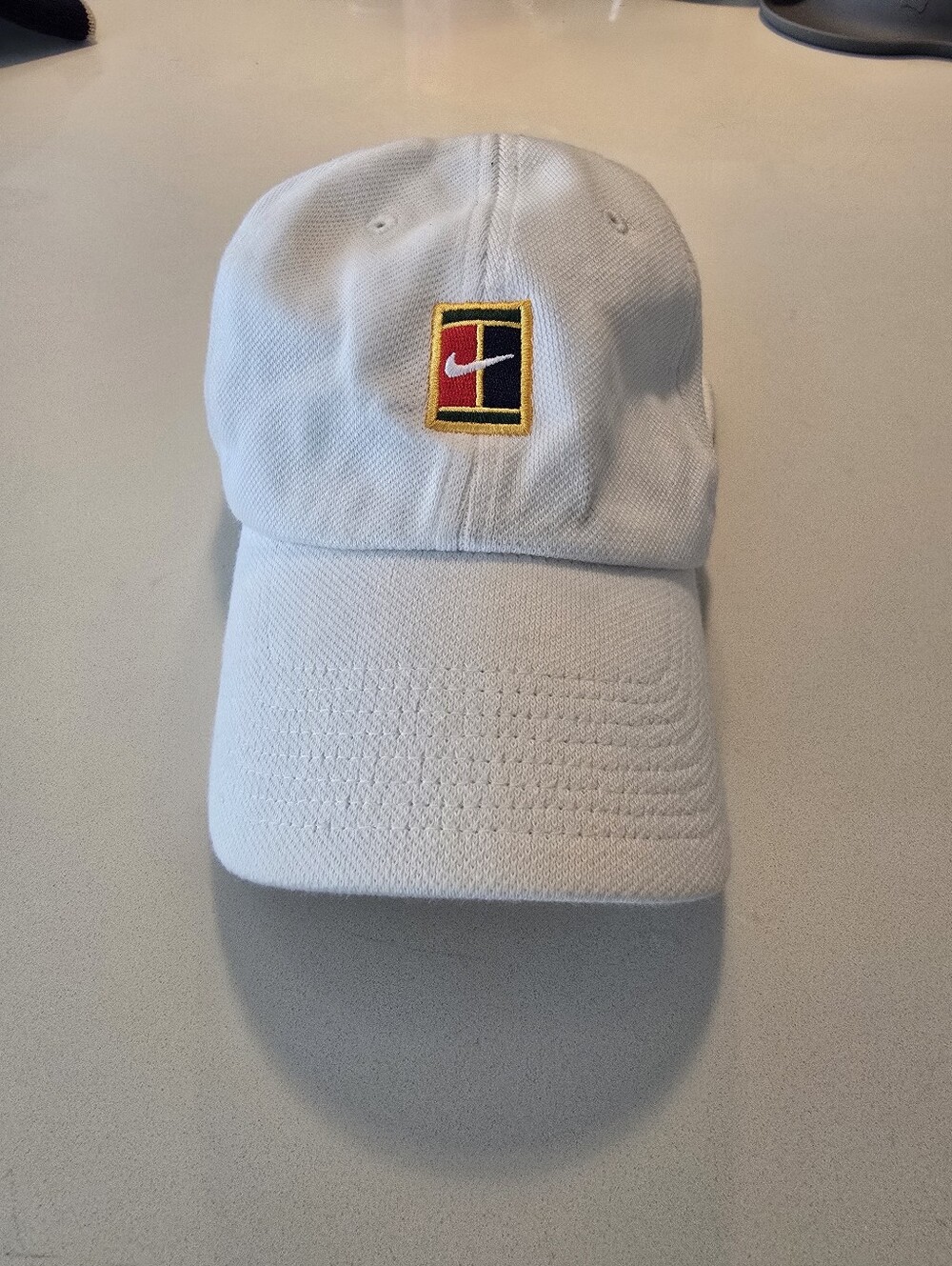 Nike White Heritage86 Cap with Multicolor Embroidered Patch